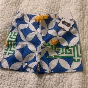 NWT Mud pie swim trunks